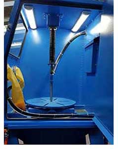 Biaxial inner surface (Automatic Piston) Sandblasting machine