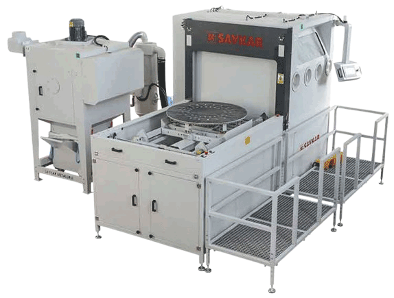 Autumatic Turntable Pressure Sandblasting Machine
