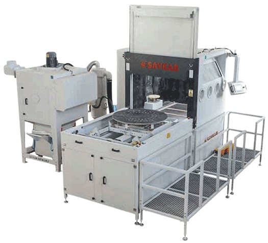 Automatic Turntable Pressure Sandblasting Machine