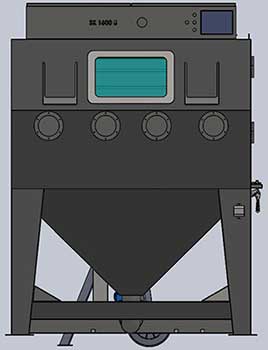 Double Operator Pressure Sandblasting Machine