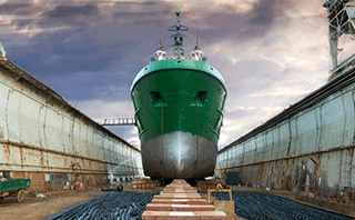 Ship Hull Sandblasting