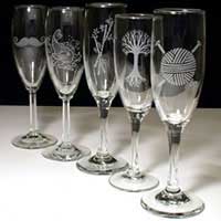 Sandblasted glass